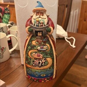 Jim shore  Santa with ark Figurine